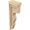 Ekena Millwork 3"W x 6"D x 18"H Thin Highland Rough Cedar Woodgrain TimberThane Corbel, Primed Tan CORUR03X06X18HLDRCPR - alternate 4